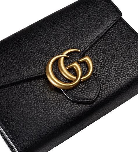 gucci marmont chevron chain wallet bag|gucci wallet on chain review.